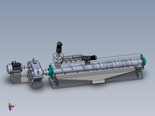卧式摆线螺杆机带仿真视频sw19可编辑
