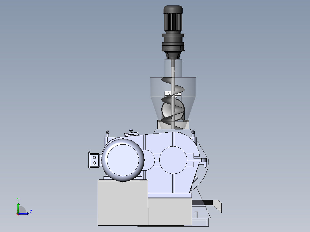 卧式摆线螺杆机带仿真视频sw19可编辑左视图