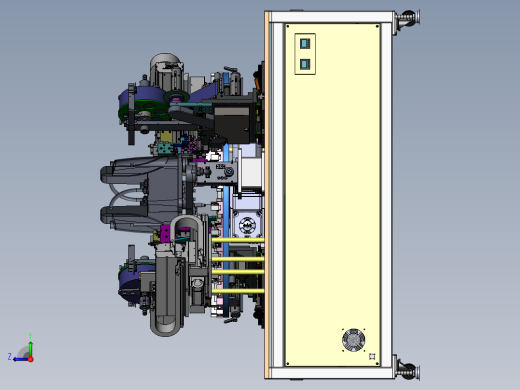 半自动转盘式压力传感器组装贴膜点胶一体机sw20可编辑右视缩略图
