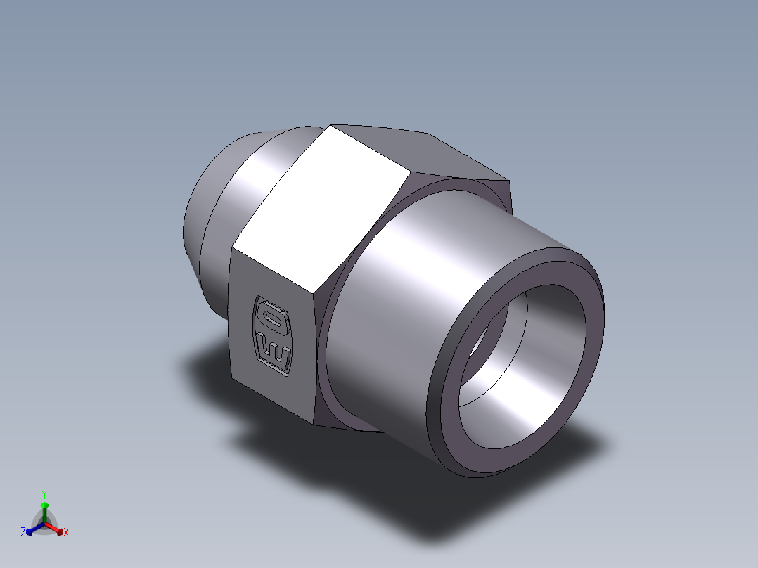 焊接直接头、1DW-20-12正等轴测图