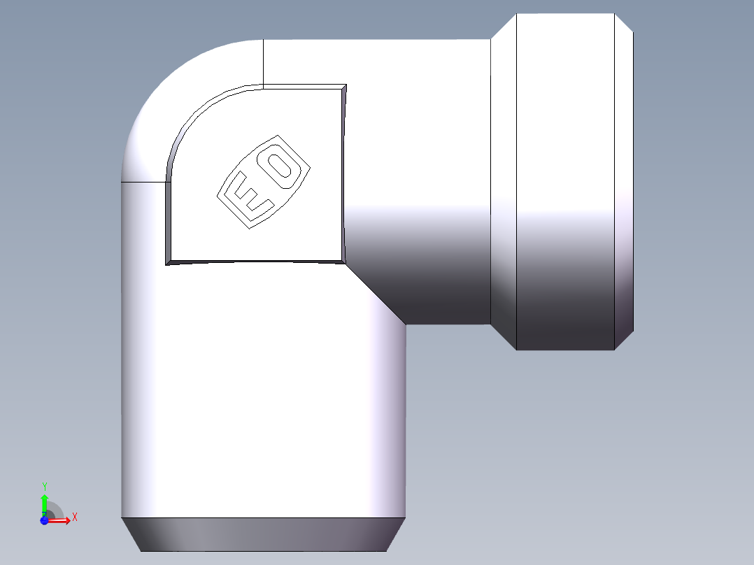 90度焊接接头、1DW9-52-38前视图