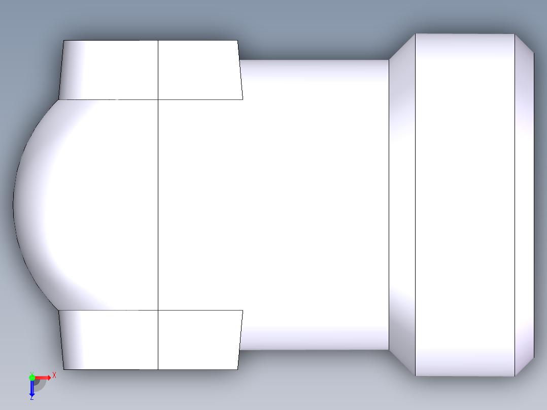 90度焊接接头、1DW9-52-38俯视图