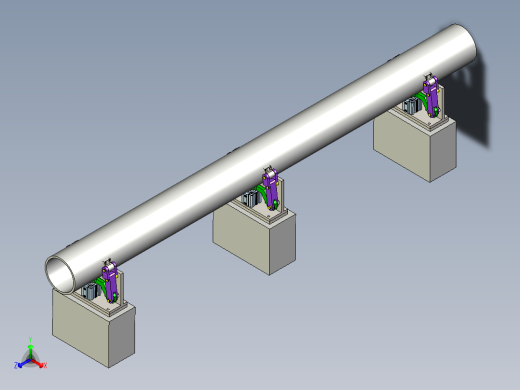 钢管检测夹持工装机构