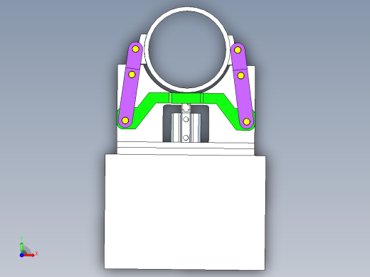 钢管检测夹持工装机构前视缩略图
