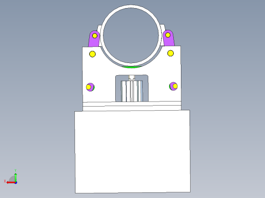 钢管检测夹持工装机构后视缩略图