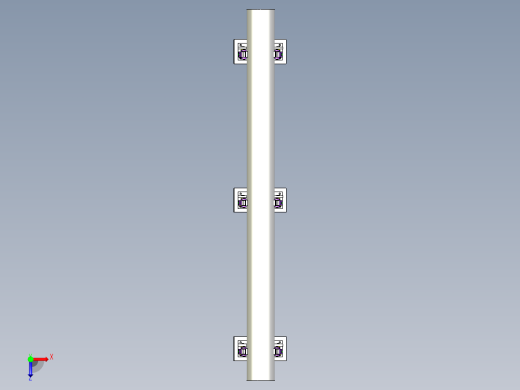 钢管检测夹持工装机构俯视缩略图