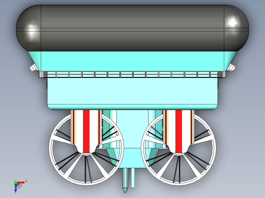 B3003928-气垫船俯视图