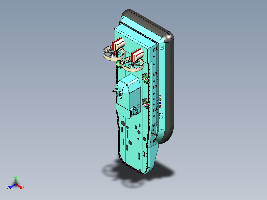 B3003928-气垫船正等轴测图