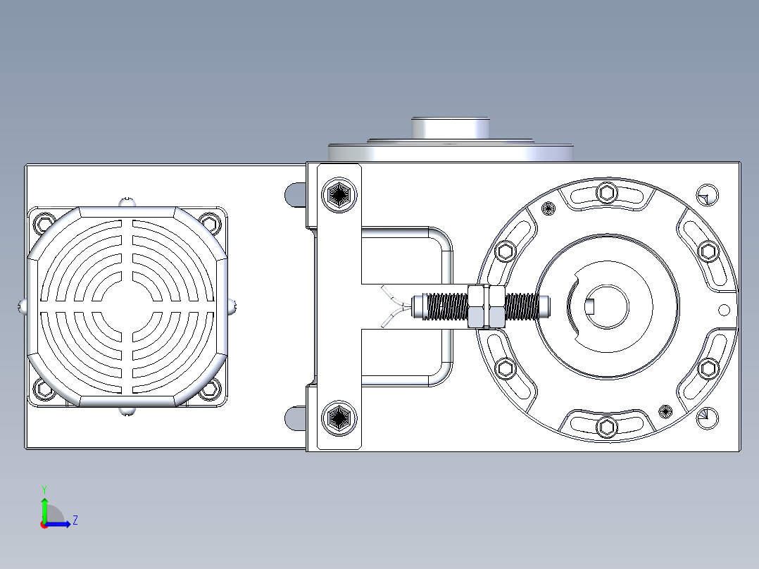 RU70df配120w意米精密分割器左视图
