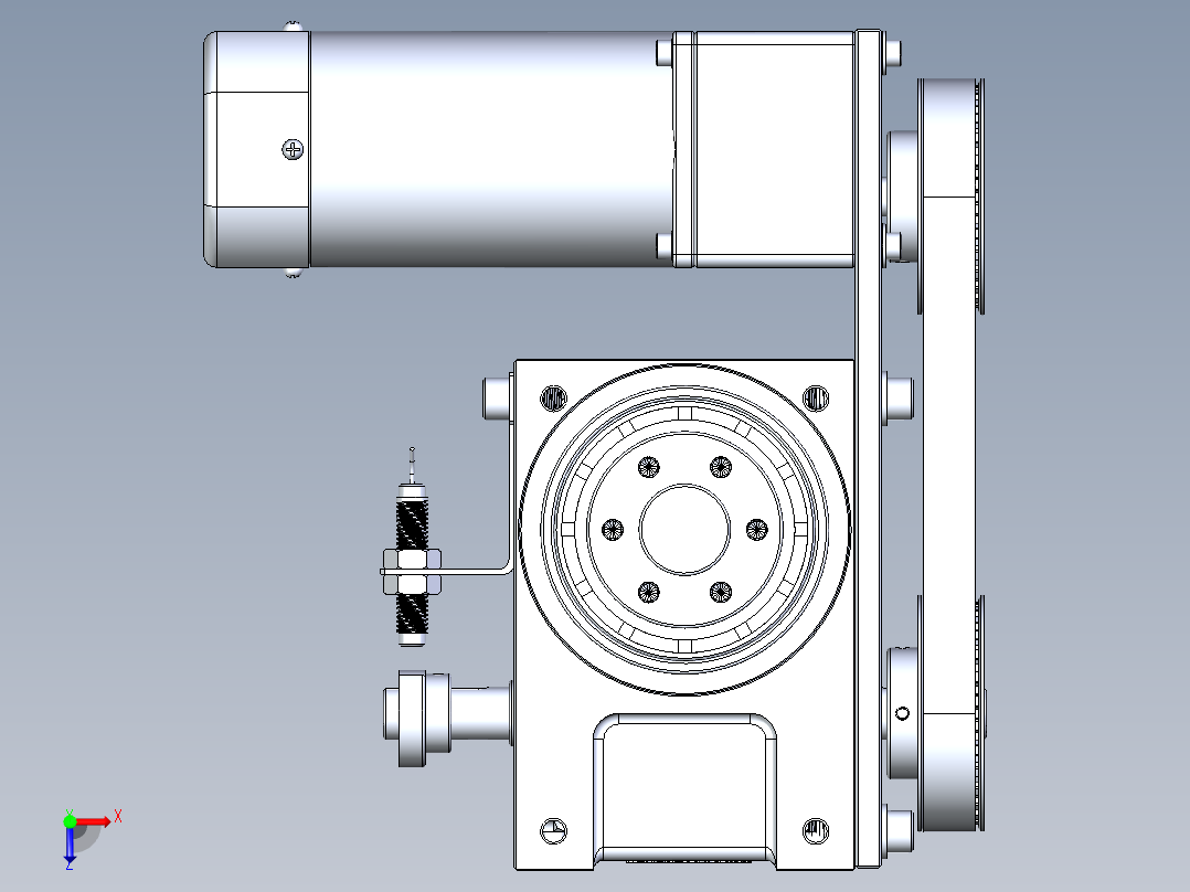 RU70df配120w意米精密分割器俯视图