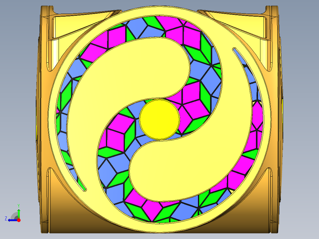 环境景观花坛右视图