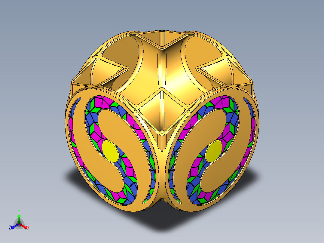 环境景观花坛正等轴测图