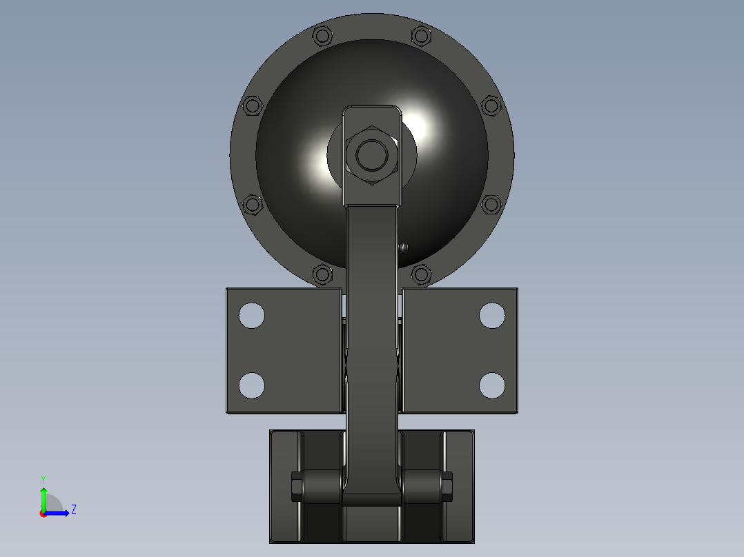 KB5空气驱动制动器_KB5-3左视图