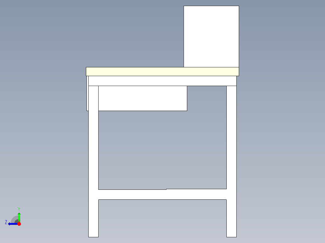 重型工作台heavy-duty-workbench--stl stp右视图