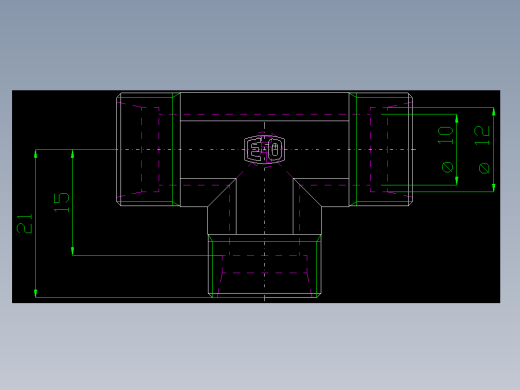PARKER管接头EO Union tee T12LLCFX_front