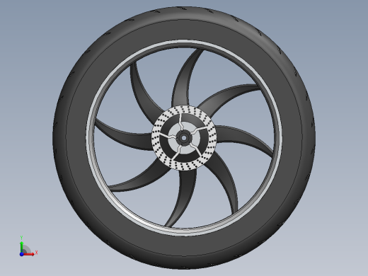 自行车合金轮胎前视缩略图