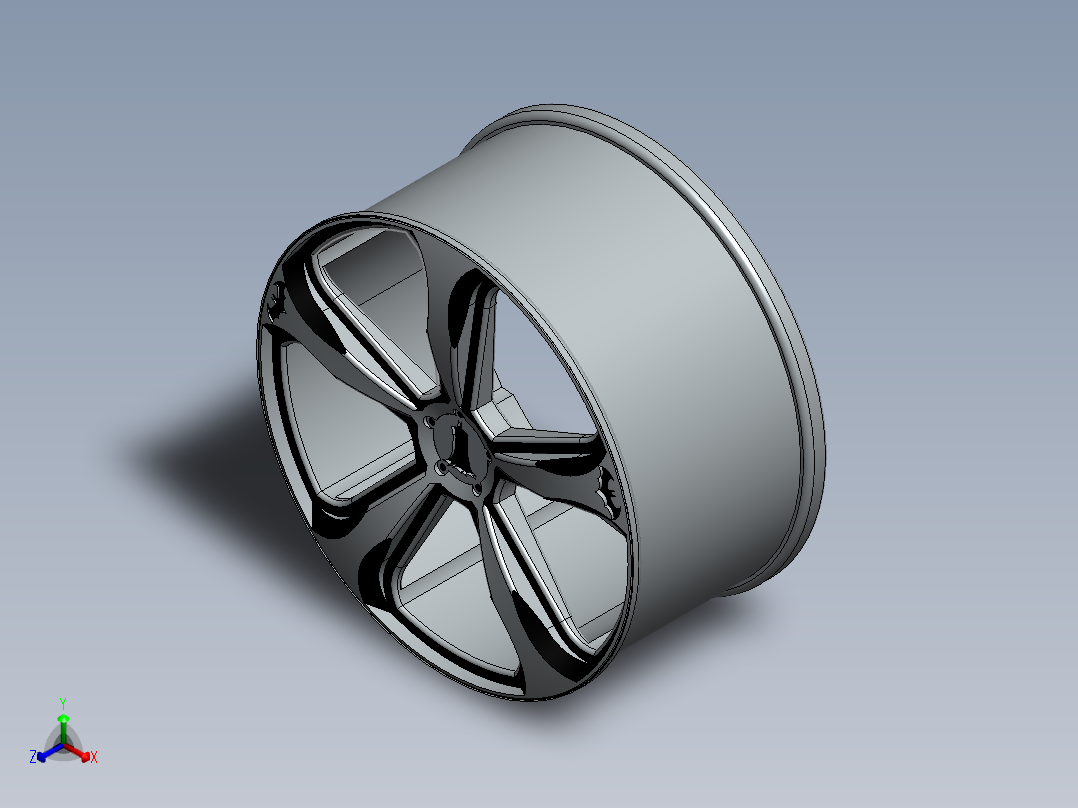 轮辋正等轴测图