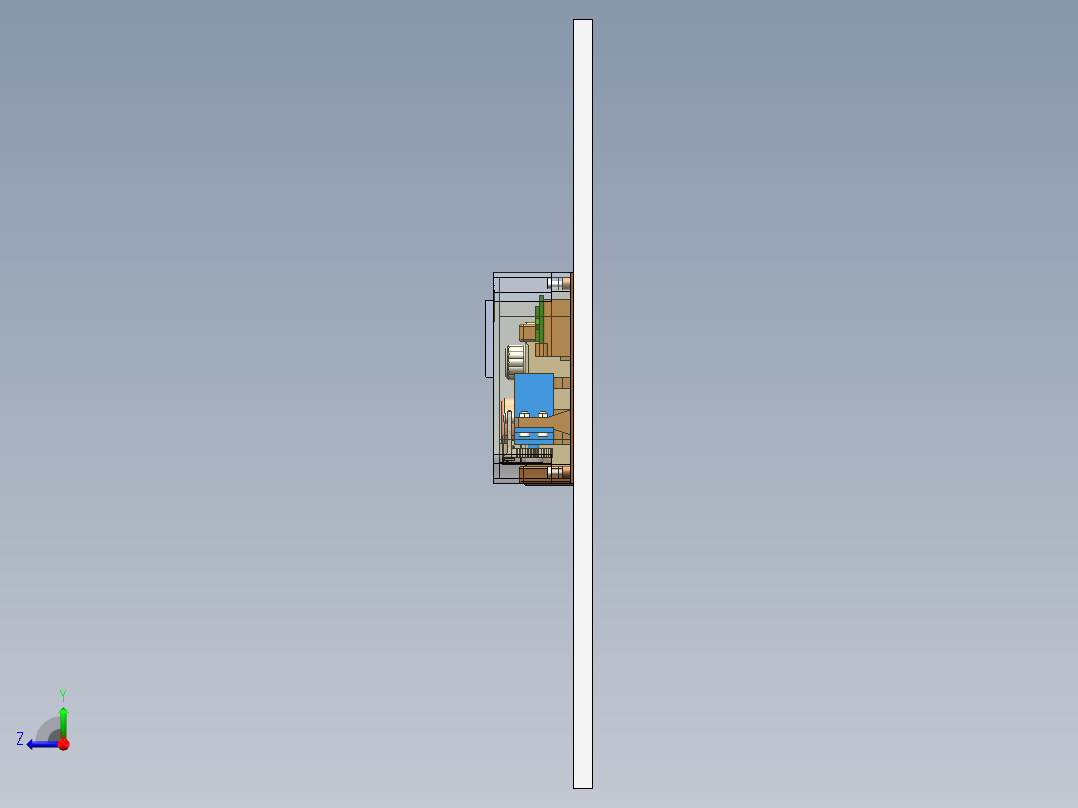 SW智能门锁右视图