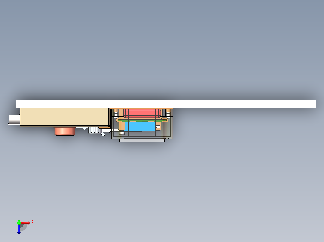 SW智能门锁俯视图