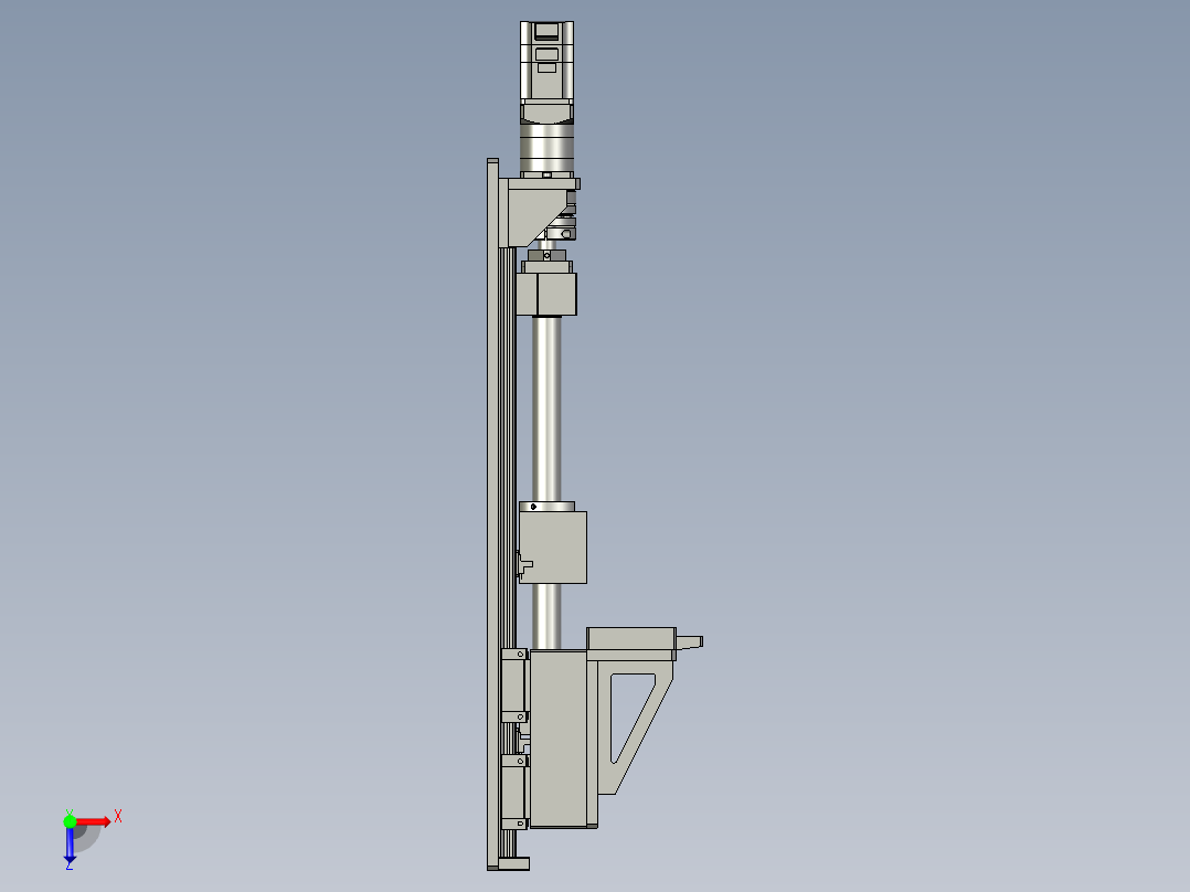 ST2112041-1F-MD-A23000-Z轴丝杆组件俯视图