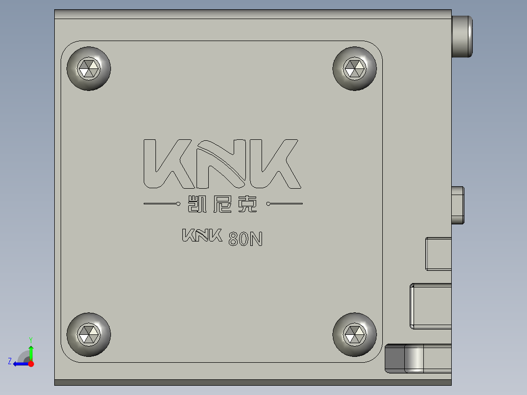K80N欧规同步带重载模组K80NA-1H80-L5200-1A-MR-T750W19_K80N-001A右视图