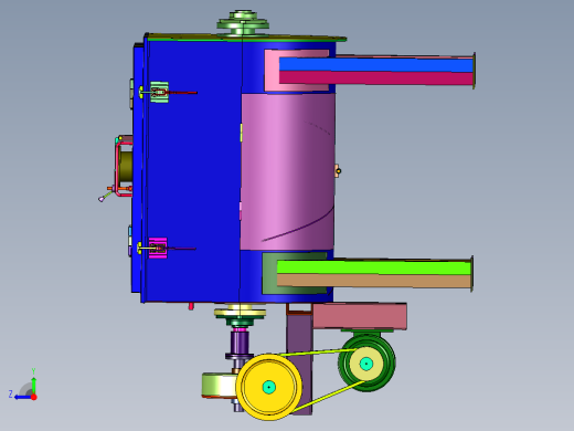 不锈钢卧式螺带混合机右视缩略图