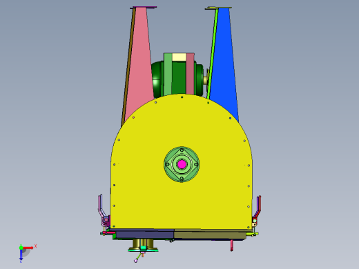 不锈钢卧式螺带混合机俯视缩略图
