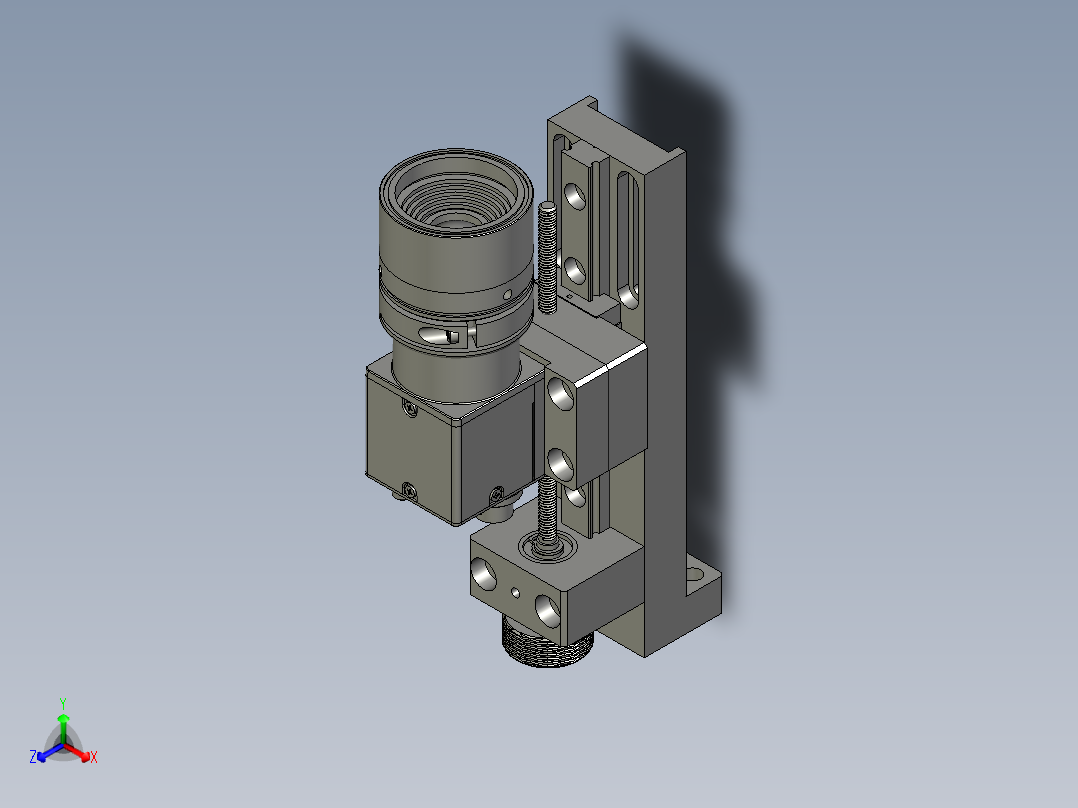 相机调节组件正等轴测图