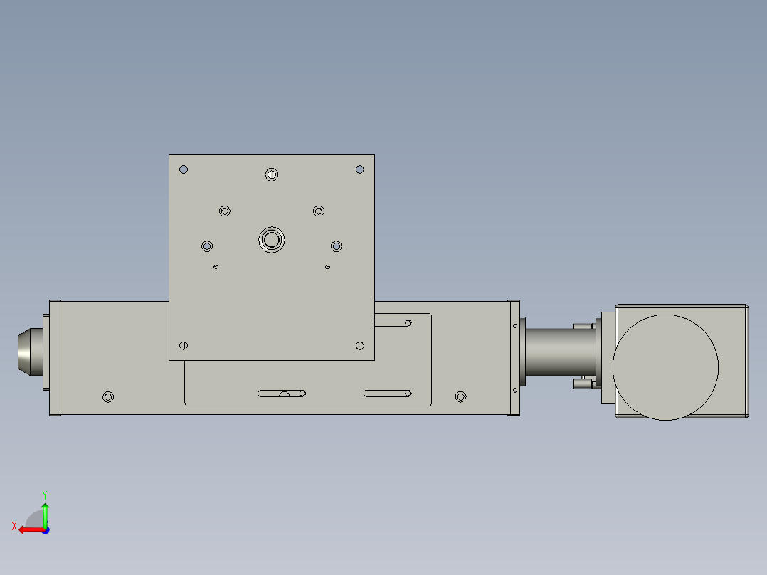 光基座+升降后视图