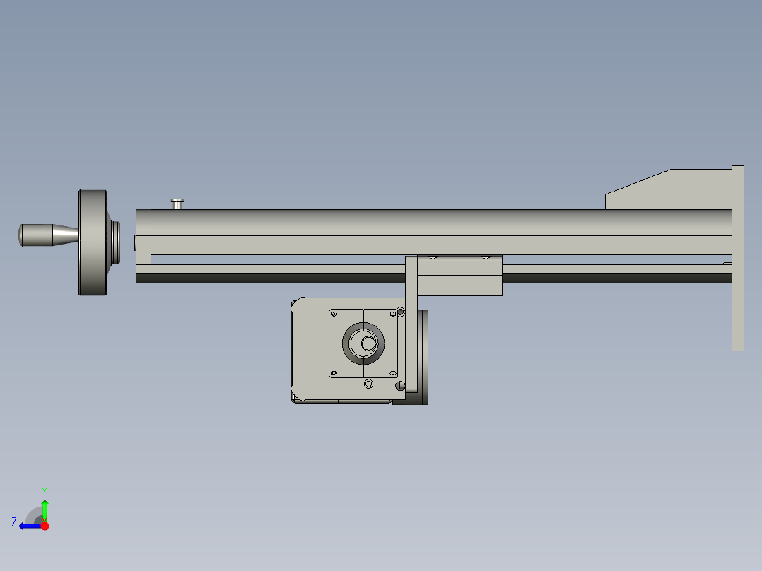光基座+升降右视图