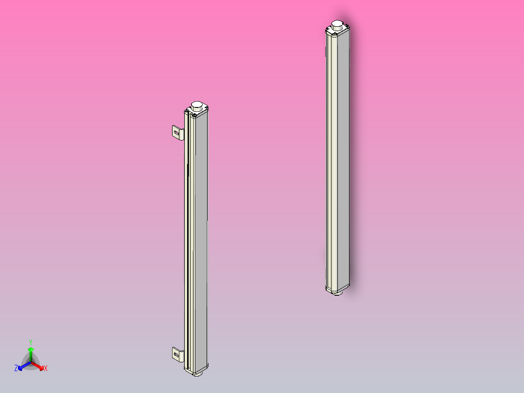 XTN3420（总高：750mm）安全光栅主视图