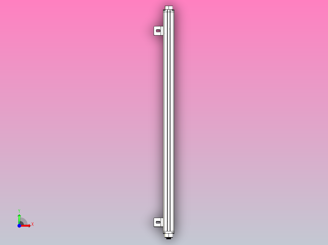 XTN3420（总高：750mm）安全光栅前视图