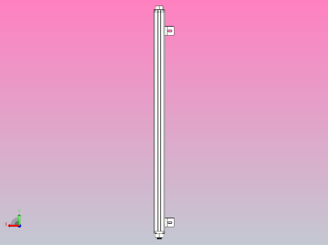 XTN3420（总高：750mm）安全光栅后视图