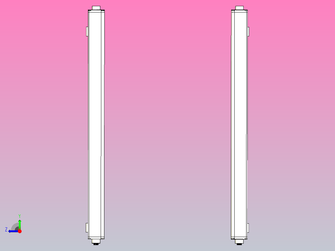 XTN3420（总高：750mm）安全光栅右视图