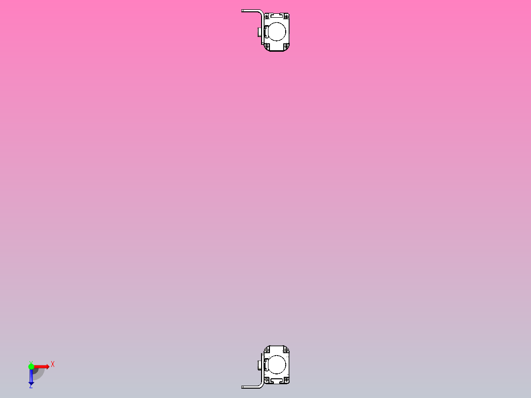 XTN3420（总高：750mm）安全光栅俯视图