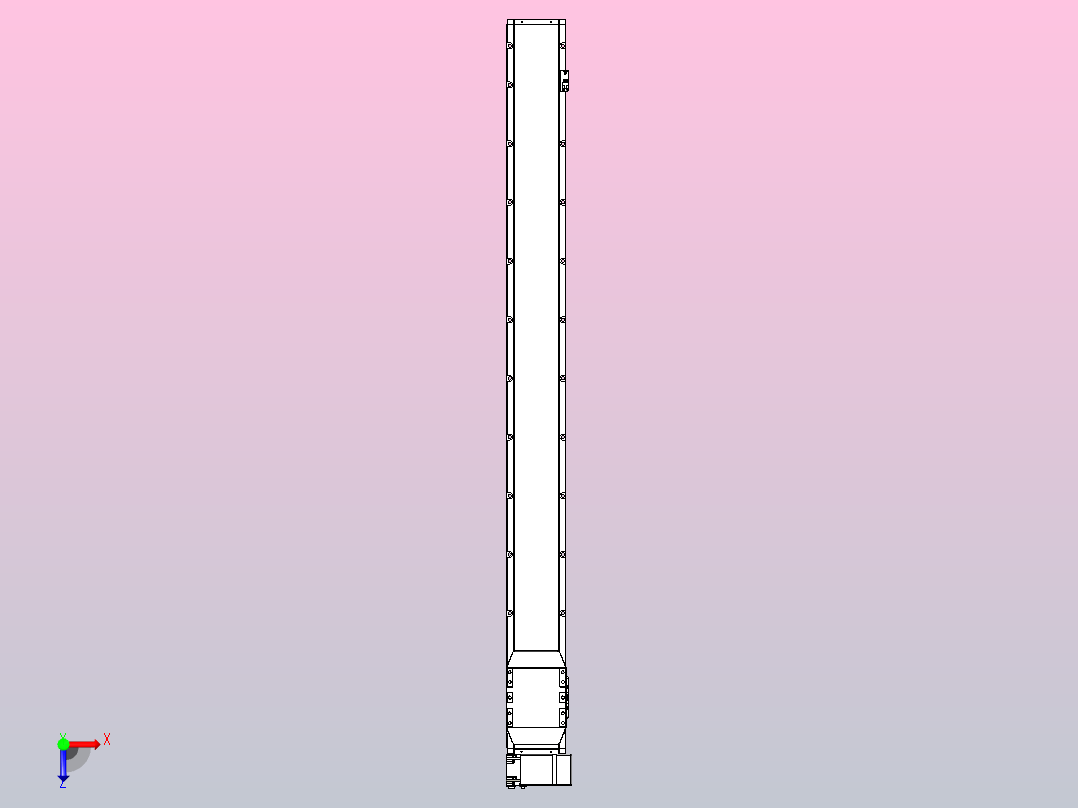 机器人皮带驱动直线轴TPA-GCB-150-P80-L1550-RP-M75-N3俯视图