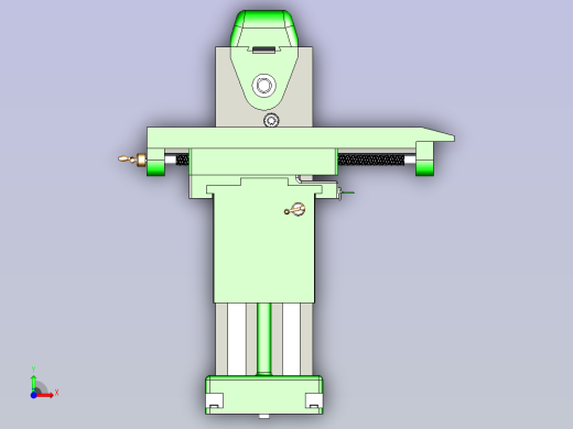 立式铣床设备图纸前视缩略图