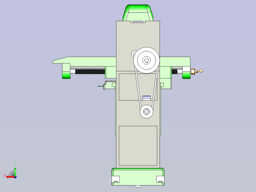 立式铣床设备图纸后视缩略图