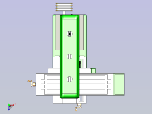 立式铣床设备图纸俯视缩略图