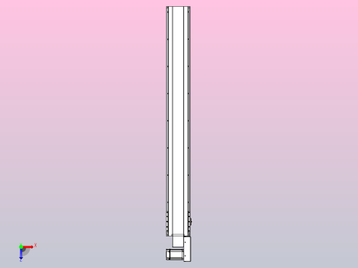 皮带直线轴半封闭可选导轨TPA-HNB-175D-140-L1400-MR-C-P75-N3俯视缩略图
