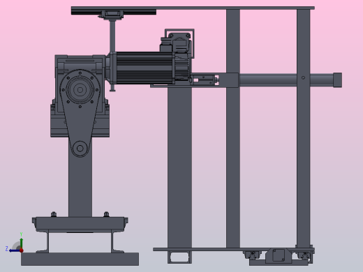旋耕机刀轴自动焊接机构右视缩略图