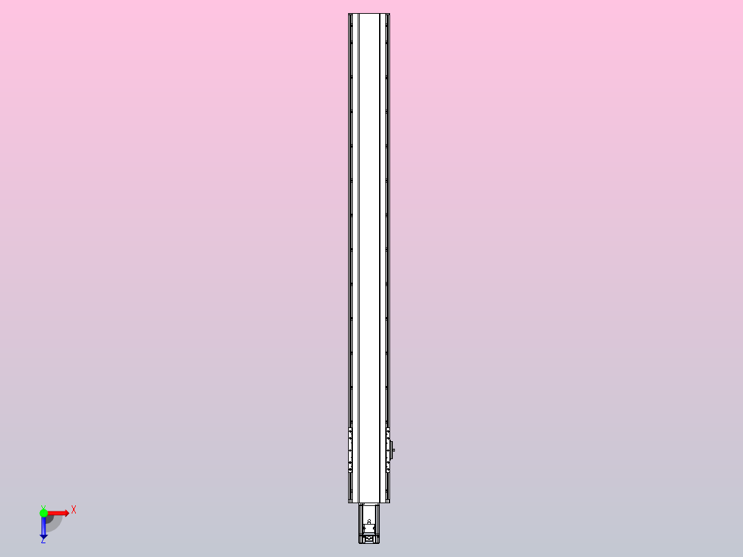 日规模组半封闭丝杆TPA-HNR-120D-1610C-L1150-M-C-P40-N3俯视图