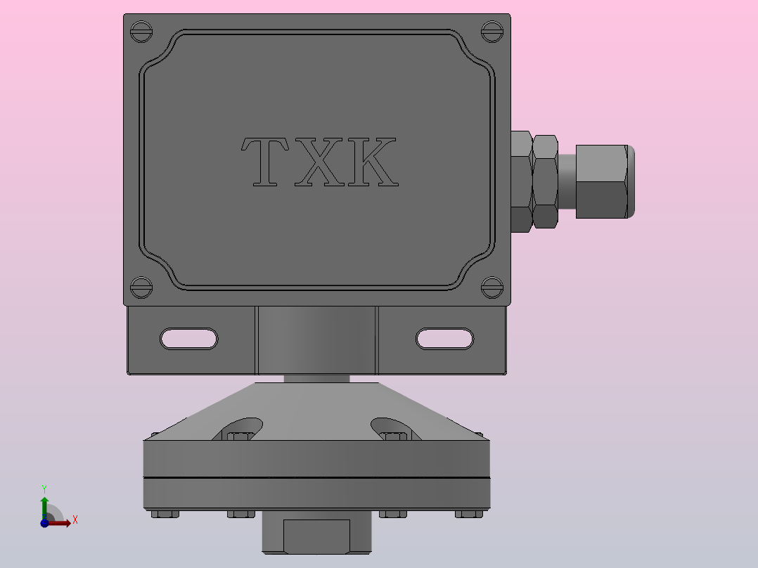 TXK-102微压防爆控制器[TXK-102微压防爆控制器(1020201)]前视图