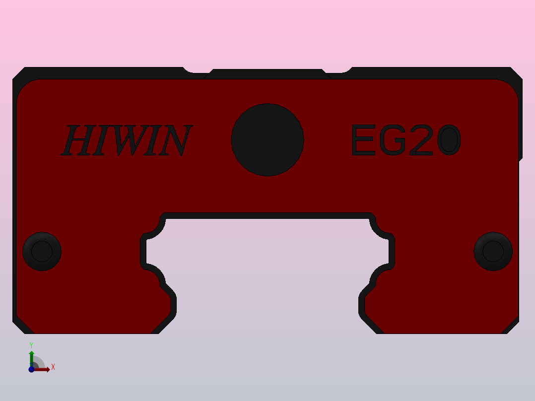 滑块EGH20SA（HIWIN）前视图