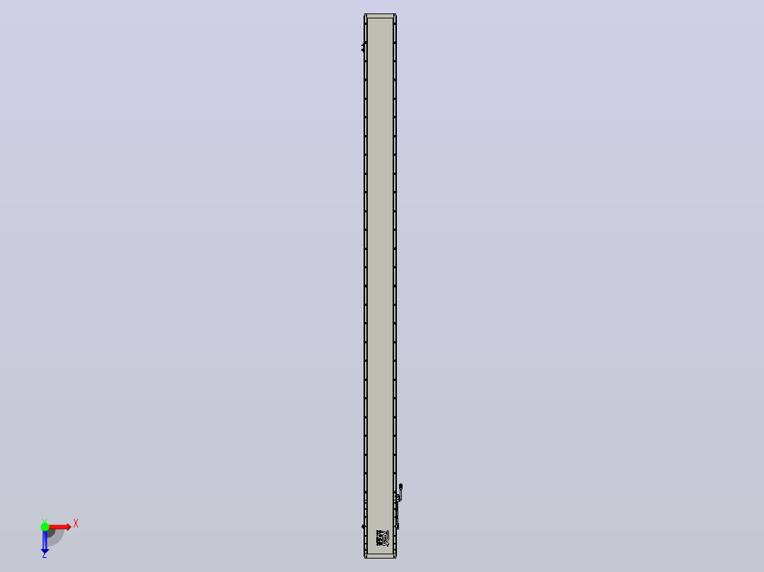 直驱直线电机轴TPA-LNP2-200-55C6-1-L3060-3-C-05-N3俯视图