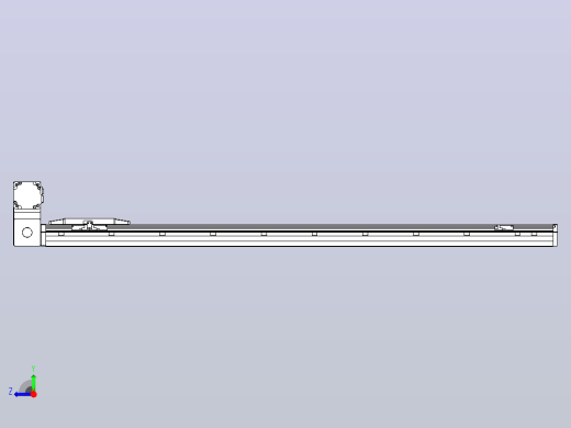 机器人皮带驱动直线轴TPA-GCB-150-P80-L1200-LU-M75-N3右视缩略图