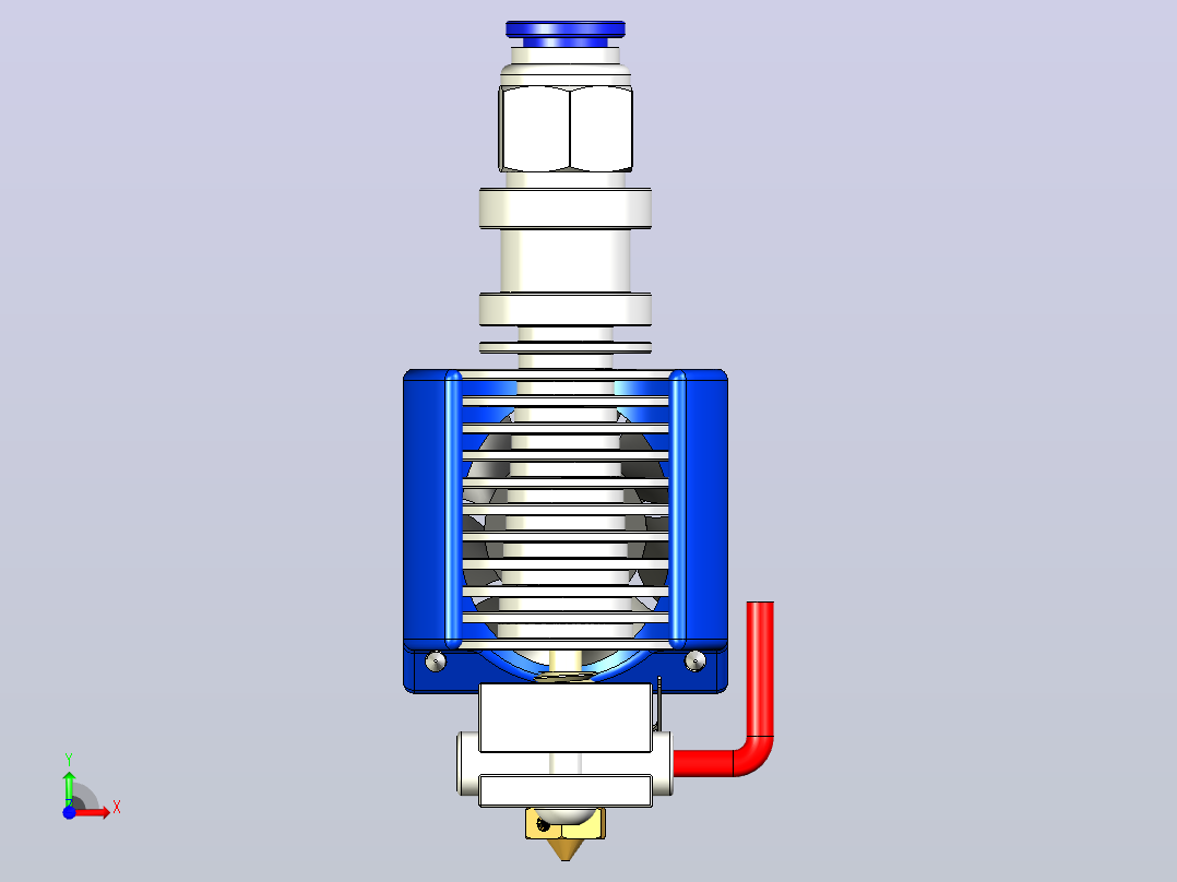 E3D V6全金属HotEnd全套件-1.75毫米通用(直接，12V)前视图