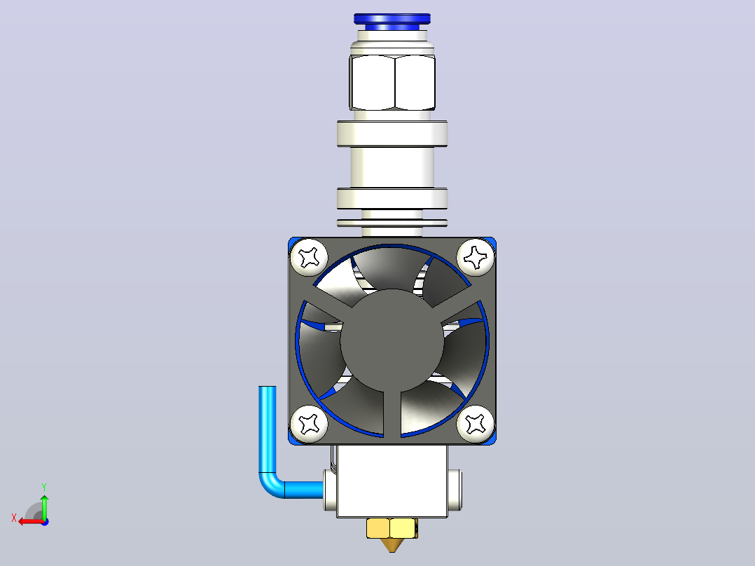 E3D V6全金属HotEnd全套件-1.75毫米通用(直接，12V)后视图