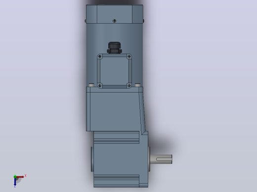 90AC(90W╱120W)微型交流（圆轴）组合型电机[90YS90WDV22HFF-90GF3HK]俯视缩略图
