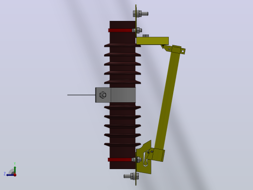 RW7户外高压跌落式熔断器保险令克开关熔管[RW7-10／200A]右视缩略图